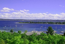 dog beach in mackinac and Harbor Springs